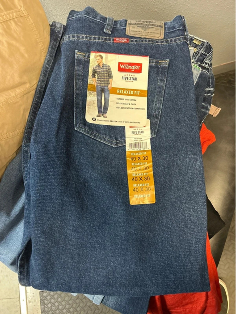 40x30” new wranglers